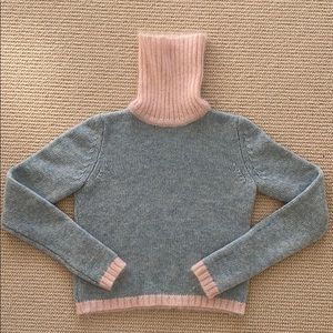 Anna Molinari Wool Cashmere Turtleneck Sweater